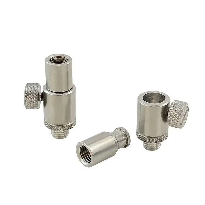 Connecteur rapide inox pour alarmes carpe et rod pod - Fixation instantanée AQ202 pour pêche statique