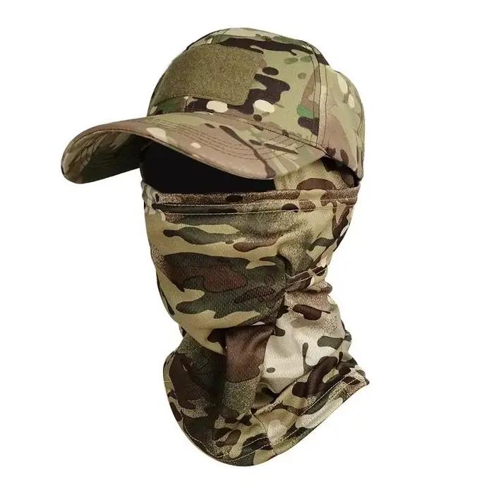 Casquette balaclava camouflage pêche - Protection solaire intégrale pêche randonnée chasse sport