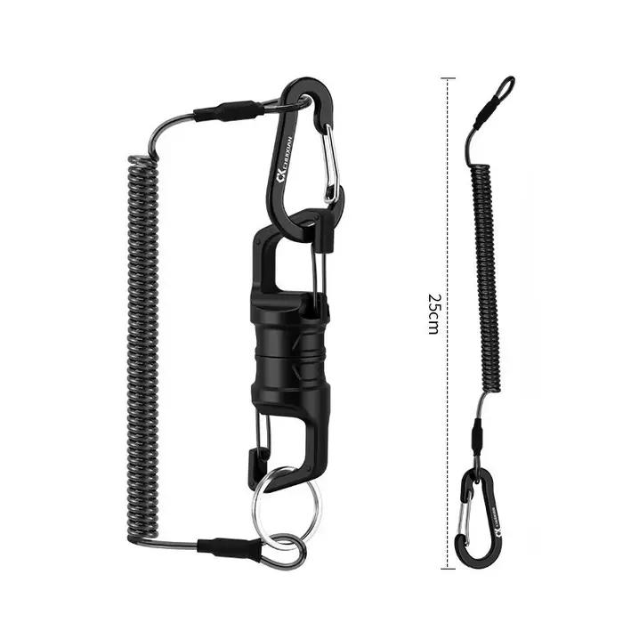 Atache Magnétique Pêche Multifonction Outil Pêcheur Avec Crochet Mousqueton Montagne Occasions Spéciales
