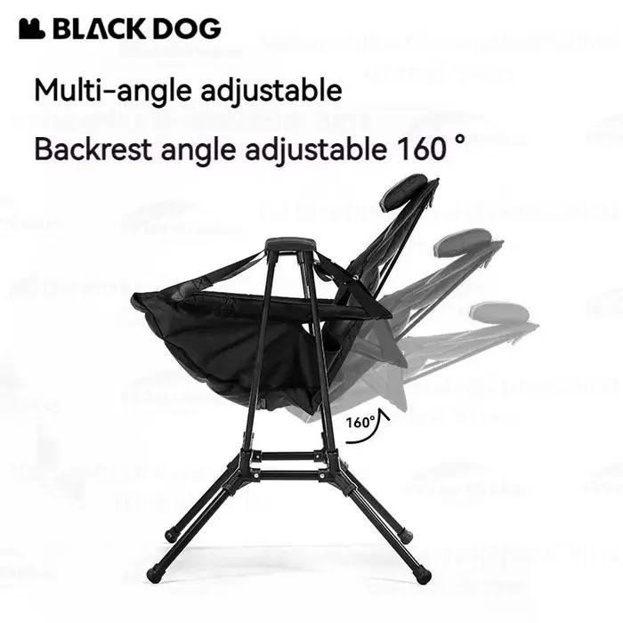 Chaise à bascule pliante Naturehike Blackdog portable 3.69kg pour camping et pêche
