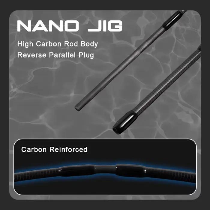 Canne spinning ultra légère MIFINE Nano Jig 0.2-0.8g 1.68/1.83m anneaux Fuji action MF truite black bass