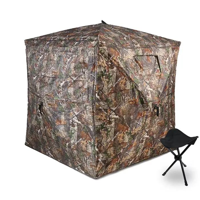 Tente camouflage automatique pop-up 270° - Affût portable 2-3 personnes avec sac transport
