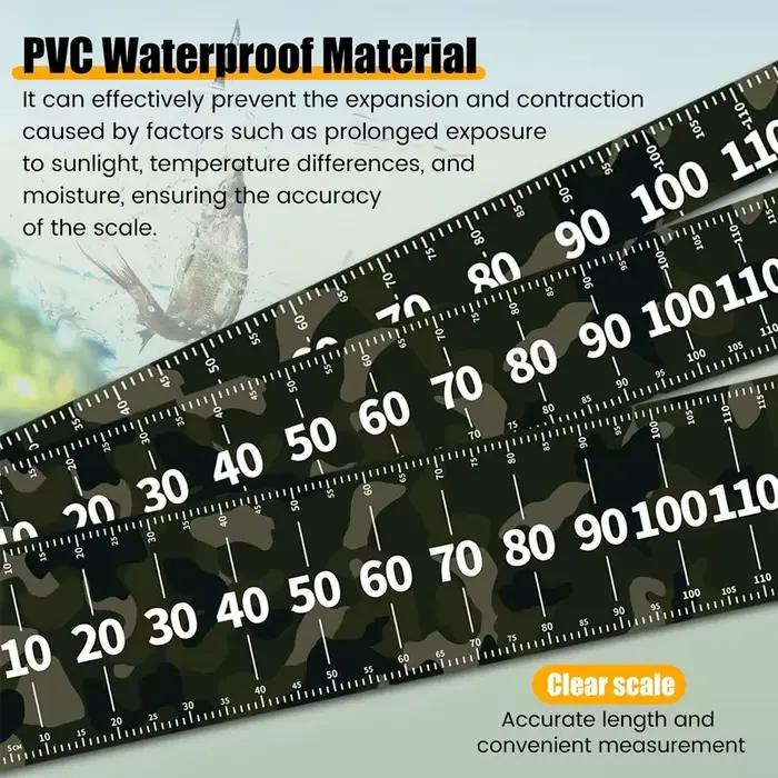 Mètre ruban pêche PVC 109cm étanche pour bateaux kayaks et mesure marine précise