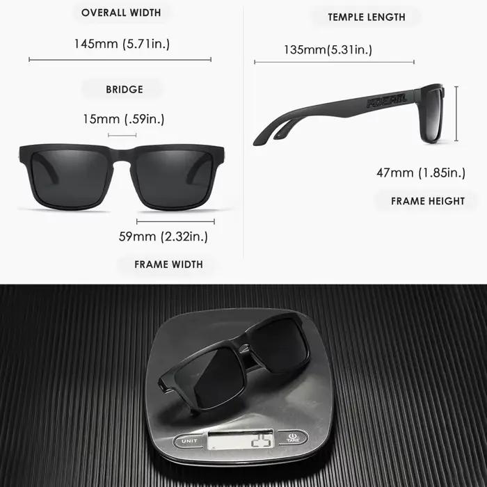 Lunettes de soleil polarisées Kdeam 2025 pour pêche - Verres miroir rouges unisexes tendance