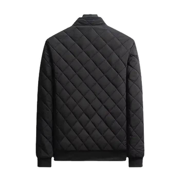Bomber homme pêche doublé polaire motif diamant veste casual imperméable automne hiver