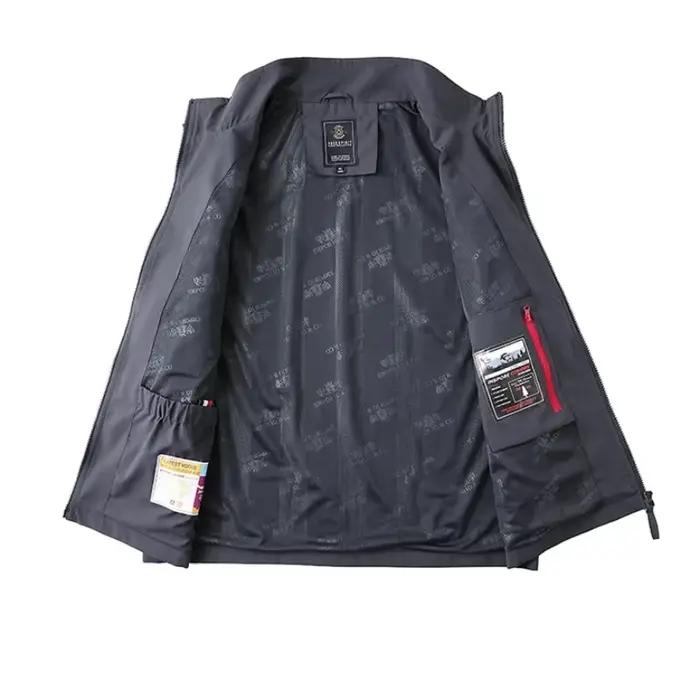 Veste sans manches homme multifonction pêche travail printemps automne respirante à poches multiples