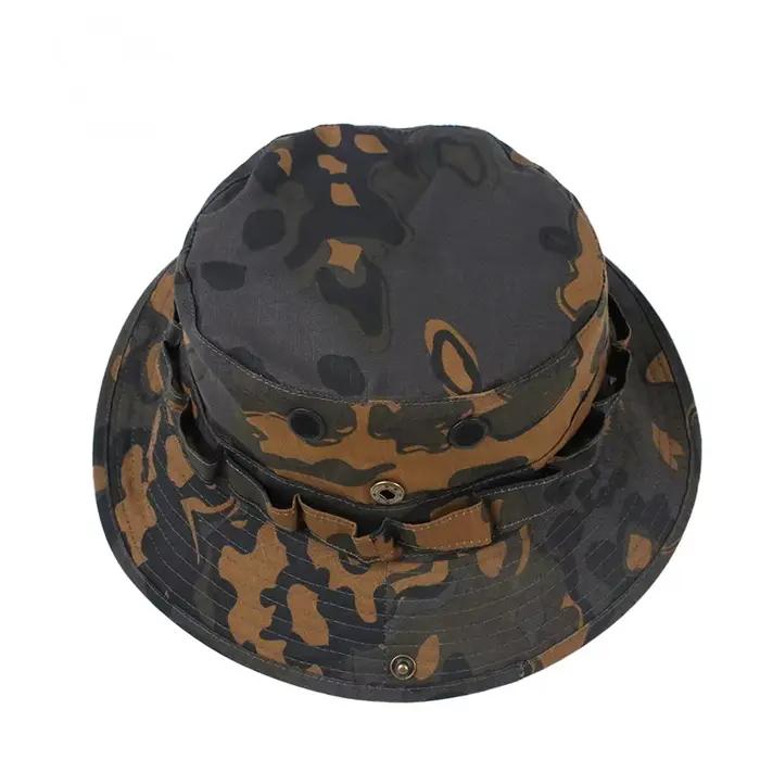 Chapeau boonie camouflage feuilles de chêne allemand pour pêche en forêt et rivière