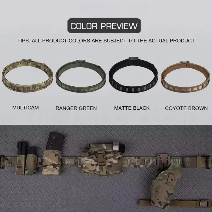 Ceinture tactique KOLINLOV 3 en 1 pour hommes activités plein air chasse pêche airsoft occasions spéciales