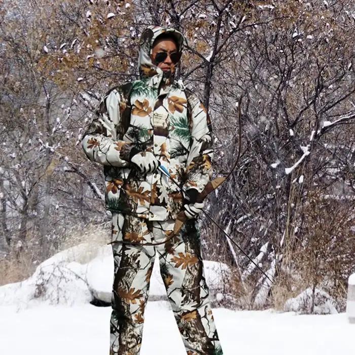 Combinaison camouflage neige imperméable hiver pour pêche en eau froide et chasse