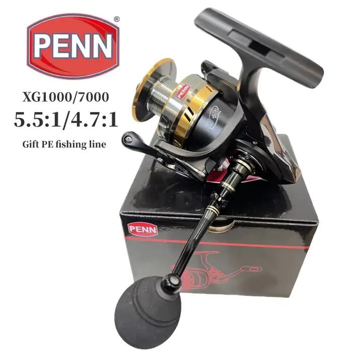 Moulinet PENN 13+1 roulements ratio 4.7:1/5.5:1 récupération fluide avec ligne PE offerte