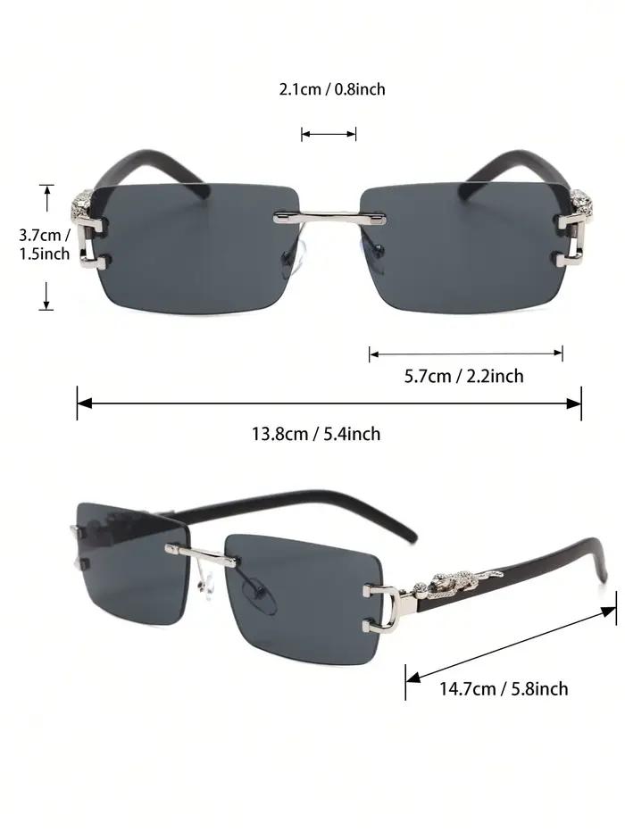 Lunettes de soleil métal carrées unisex pour pêche et cyclisme - Accessoire mode outdoor tendance
