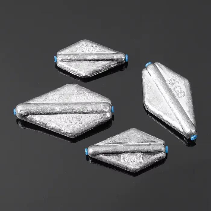Plombs de pêche plats Tongxin 40g à 120g choix multiple pour pêche en eau douce plombée ligne
