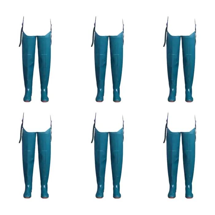 Bottes de pêche wader imperméables genou long - Chaussures eau résistantes durables pour pêche extérieure