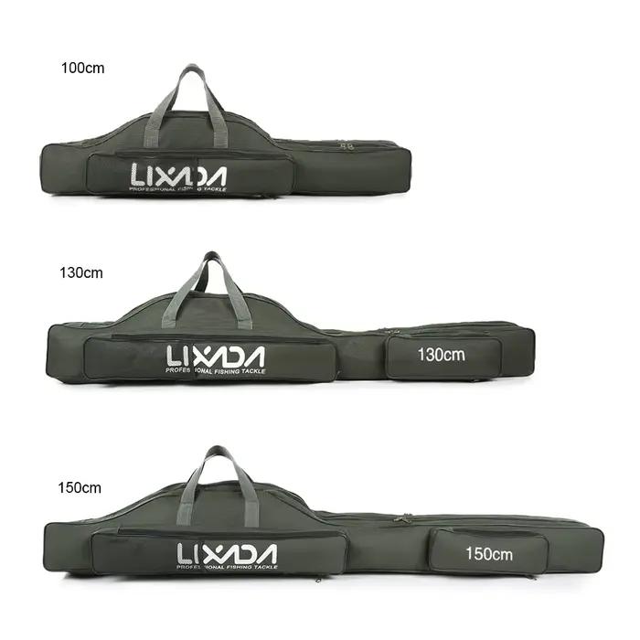 Sac de pêche Lixada pliable 100-150cm pour canne, moulinet et matériel - Transport pratique