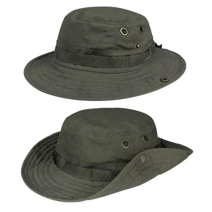 Casquette tactique MOLLE IDOGEAR 3620 - Bonnet pêche réglable avec bandeaux modulaires camouflage