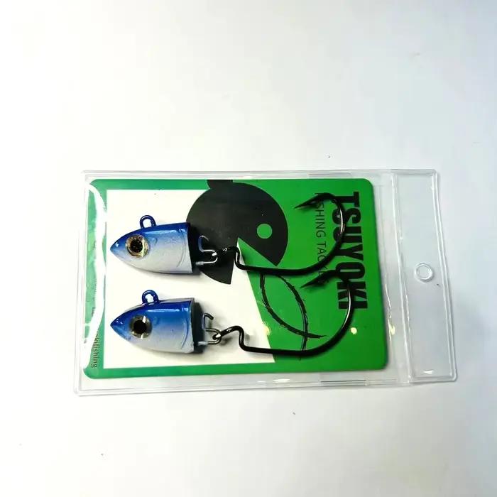 Tête plombée Jig TEKNIK 2 pièces, leurre black minnow 5g à 40g pour bar et pêche en spinning