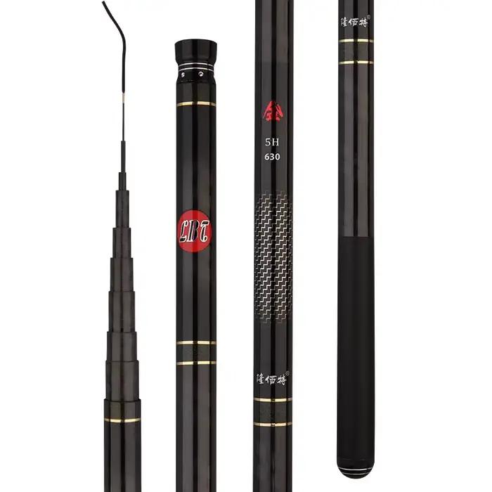 Canne télescopique ultra-légère ruisseau main carbone eau douce carpe feeder 3-8m hiver pêche nomade compacte