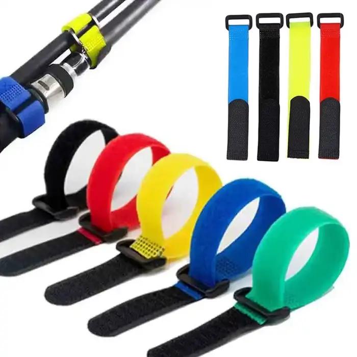 Sangle de fixation pour canne à pêche - Porte-canne réglable avec boucles et attaches pour pêche sportive