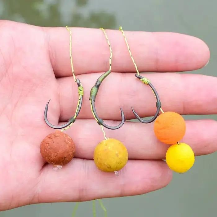 50 hameçons sans ardillon Hirisi en acier carbone haute qualité revêtus - accessoires pêche 8012