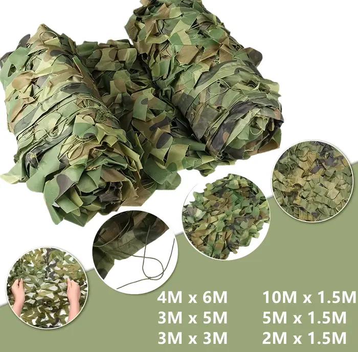 Filet camouflage pêche 10x1.5m - Protection discrète pour poste de pêche et observation