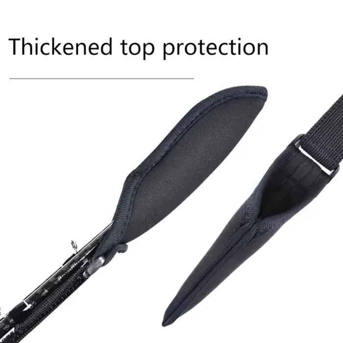 Protections élastiques pour cannes à pêche - Sangles et gants de protection pour transport sécurisé