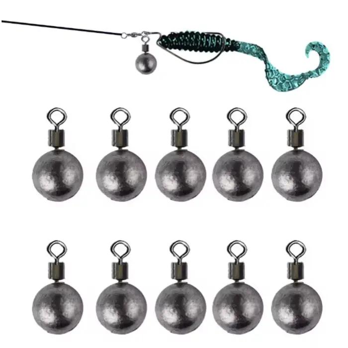 Lot de 10 plombs de pêche pour carpe 3.5g 5g 7g 10g 14g 20g | Poids