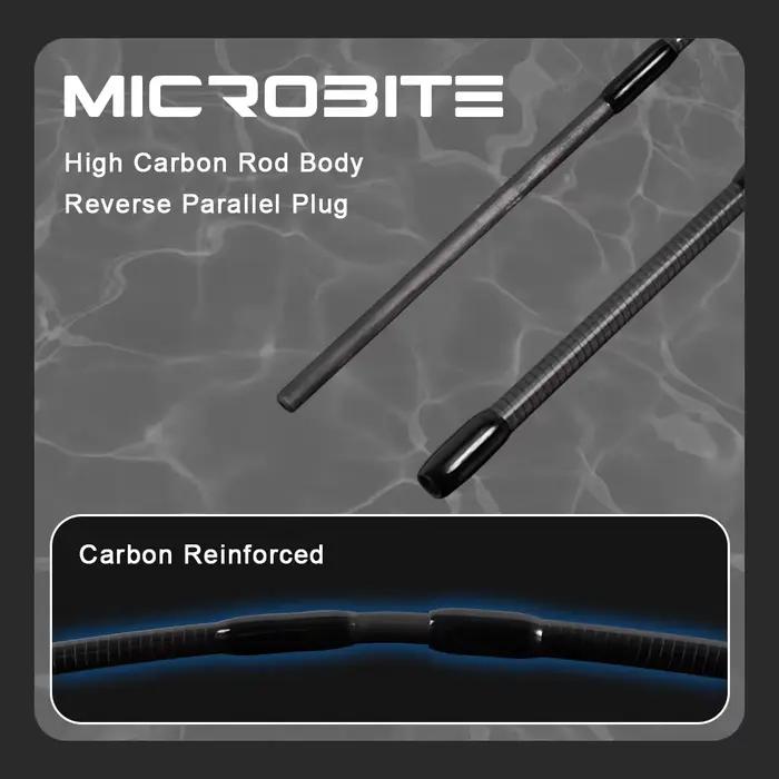 Canne ajing MIFINE MICROBITE XUL-UL 2-5g - Pêche rock mer eau douce action rapide 40T/46T carbone