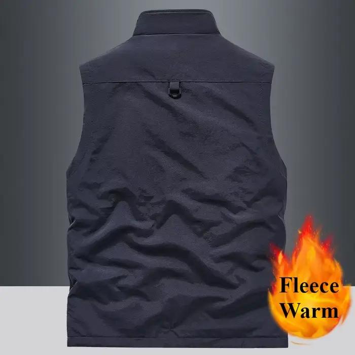 Veste technique pêche 4XL multi-poches - Pratique pour randonnée pêche et safari photo