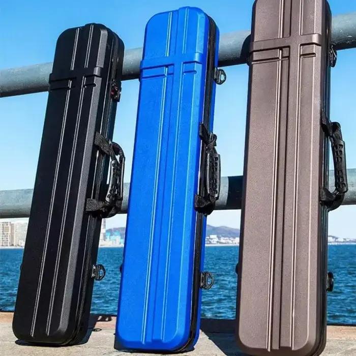 Étui rigide portable pour cannes à pêche 70 à 130cm avec coque dure protection maximale transport