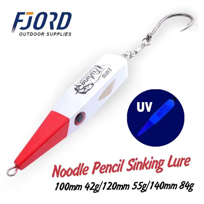 Leurre dur FJORD Pencil Bait 42g 84g glow pour la pêche au thon en mer la nuit