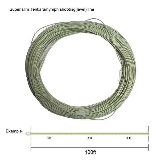 Ligne de pêche Tenkara Super Slim Aventik 0.55mm pour nymphe et shooting, 3 couleurs, 30 mètres