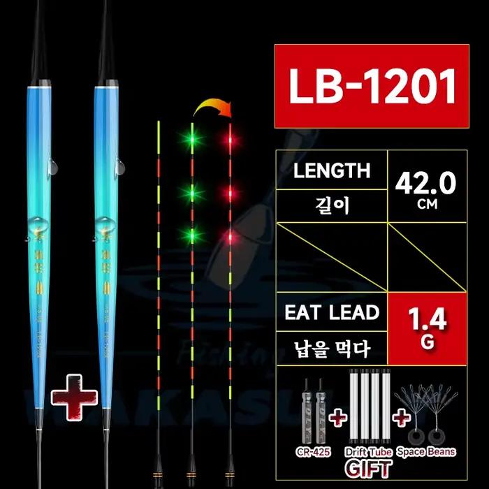 Flotteur de pêche électronique LED 2024 détection de touche 3 couleurs haute sensibilité équipement nano extérieur