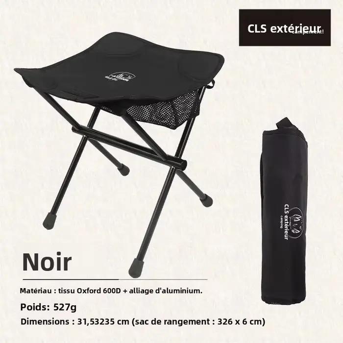 Chaise lune MOUNTAINHIKER en alliage aluminium pour pêche - Ultralégère, pliable et portable