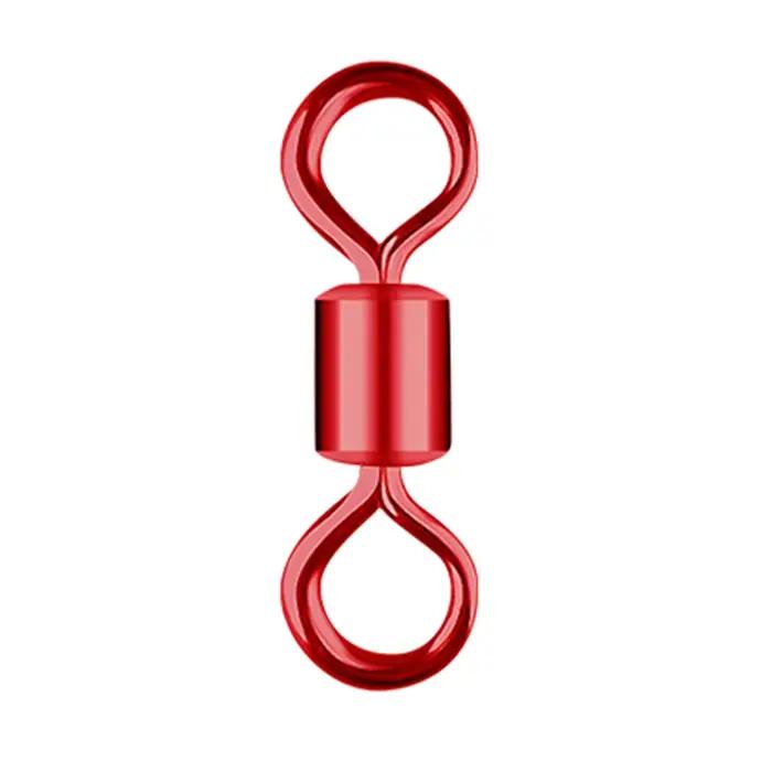 Connecteurs de pêche américains DNDYUJU 100 pièces colorés avec émerillons pour matériel professionnel