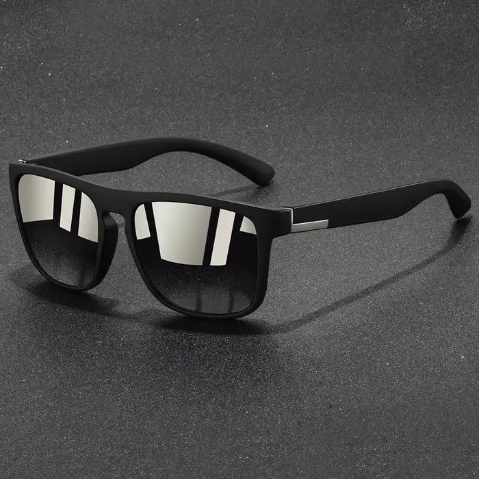 Lunettes de pêche vintage carrées polarisées UV400 pour hommes et femmes design rétro