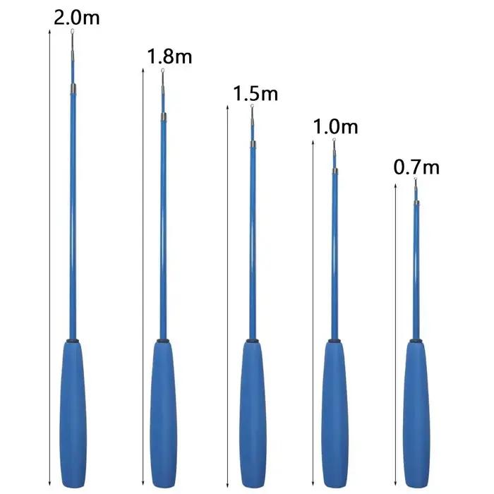 Kit complet pêche spinning canne télescopique fibre de verre avec moulinet combo pour débutants