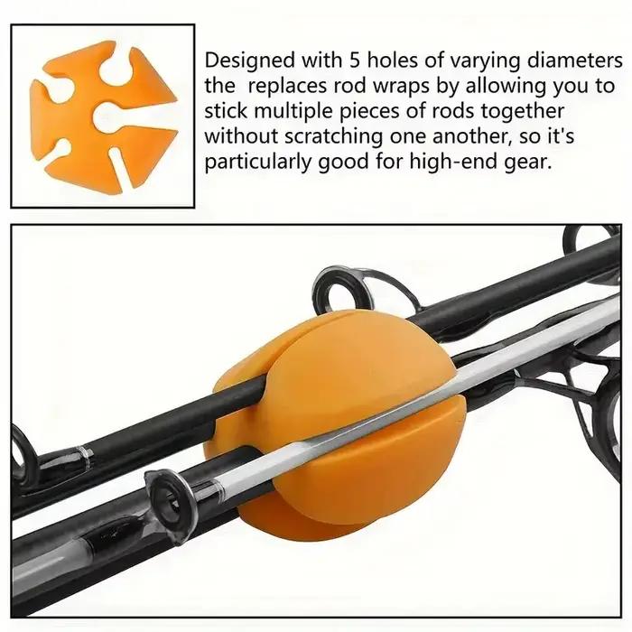 Rod Ball Retaining Clip Rod Holder Protector Storage Device Fishing Equipment F
