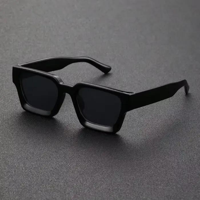Lunettes carrées unisexes pêche plage - Monture plastique légère pour pêcheurs photographes
