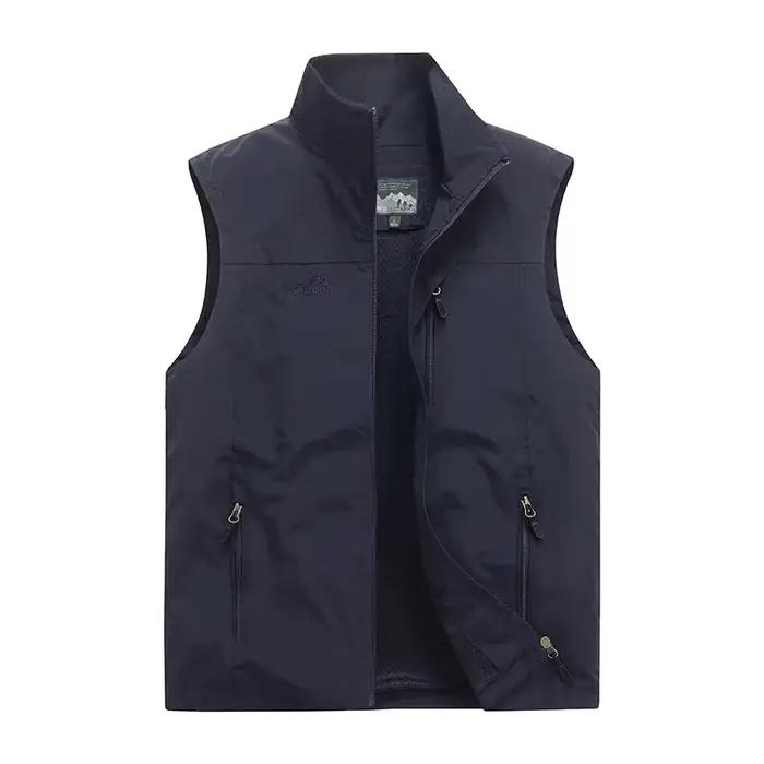 Gilet chaud respirant homme pour pêche montagne et camping, confortable et coupe-vent printemps automne