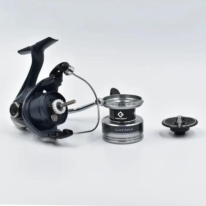Moulinet Shimano Catana spinning avec corps G-Free et système Propulsion - 3+1BB bobine métal