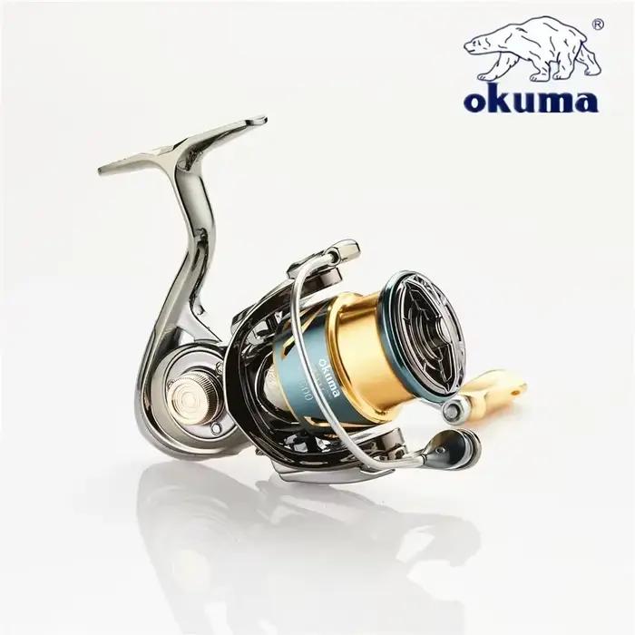 Moulinet de pêche rotatif Okuma anti-corrosion mer 15KG avec bobine shallow line 1000 à 5000