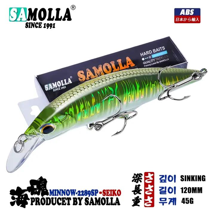 Leurre minnow coulant 45g 120mm pour bar, brochet et loup de mer - appât artificiel