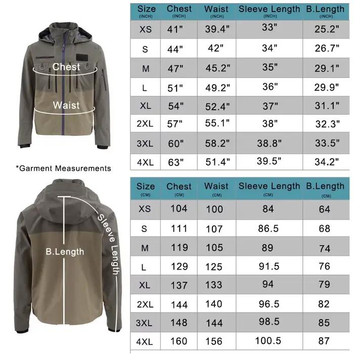 Veste de pêche imperméable tactique légère respirante G-4 Guide pour pêcheurs et chasseurs