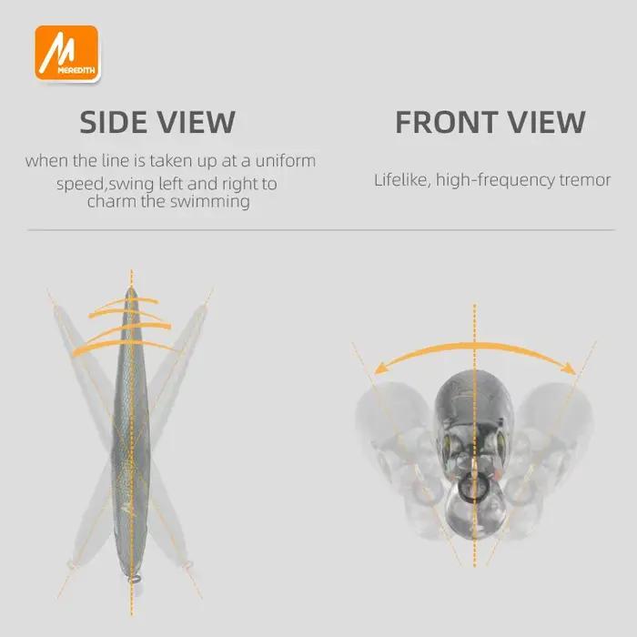 Leurre pêche minnow wobbler orbit 110sp magnétique pour truite brochet et perche carnassiers