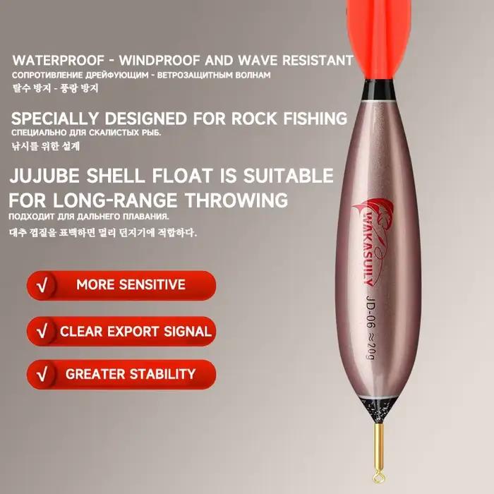Flotteur de pêche électronique LED 2025 pour nuit, lumineux vert/rouge à 3 cornes haute visibilité