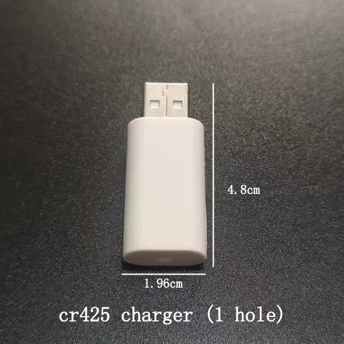 Chargeur USB rechargeable pour piles CR425 et CR322, accessoire batterie pour flotteur de pêche et appareils électroniques