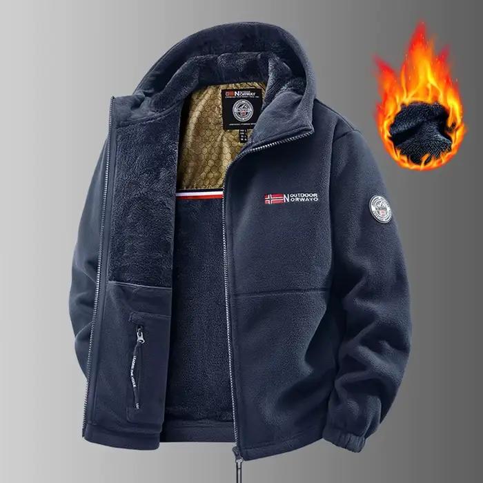 Veste polaire tactique hiver homme pêche - Softshell militaire thermique pour pêche extérieure sportive
