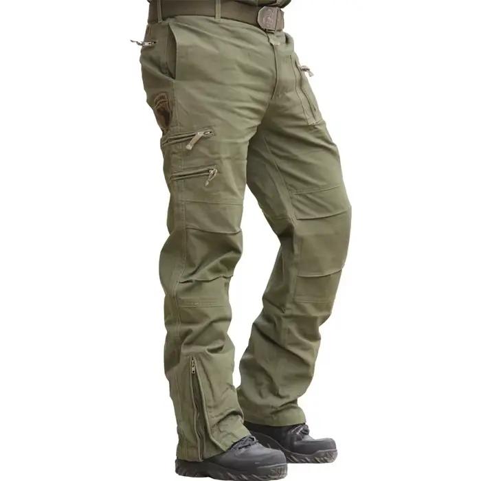 Pantalon cargo camouflage 2024 homme militaire vert gris multi-poches coton pêche travail