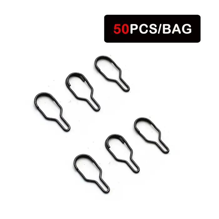 50 pièces d'accessoires carpe : clips à changement rapide, émerillons et sacs PVA pour feeder method