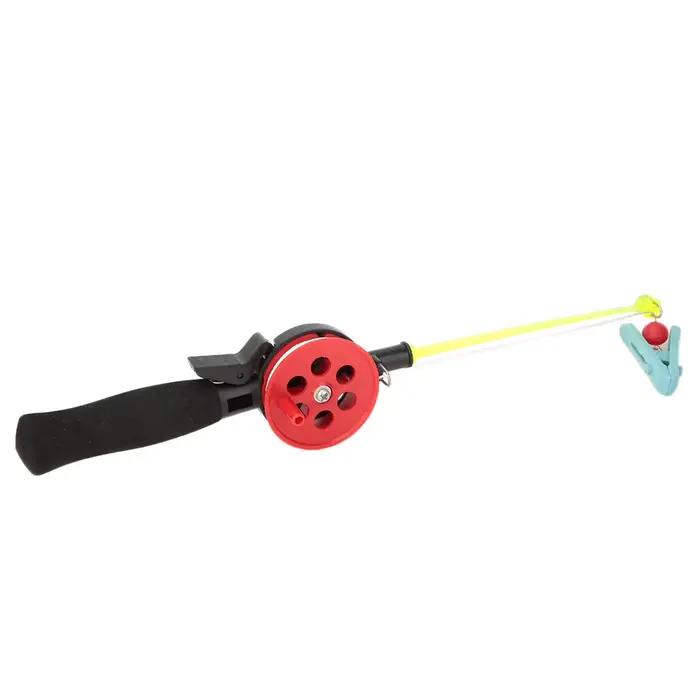 Kit 2 cannes pêche crabe avec pince crevettes - Accessoires pêche glace pour appâts crustacés